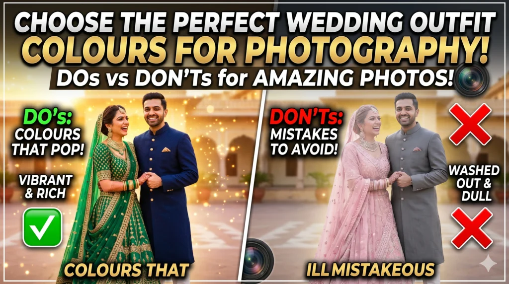 How to Choose the Perfect Wedding Outfit Colours for Photography